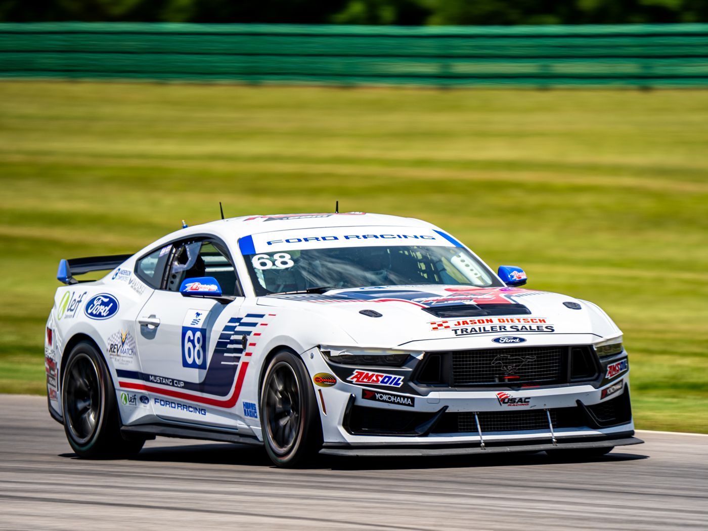 Capaldi Racing Mustang Dark Horse R #68 on track